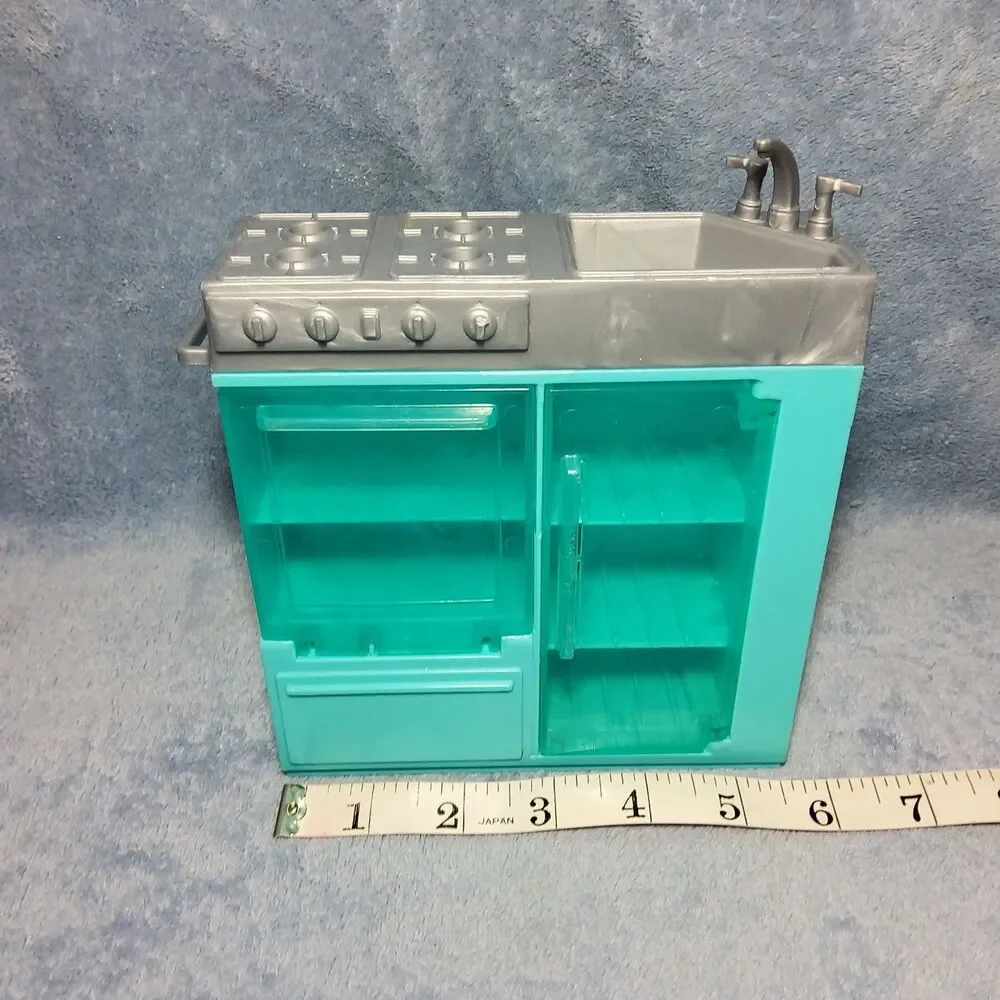 Barbie Dream Camper Replacement Part 3-in-1 Sink Refrigerator Stove Mattel Toy